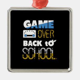 Teacher Gift Game Over Back To School Metal Tree Decoration