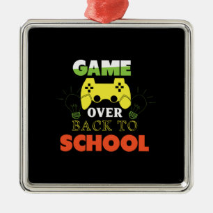 Teacher Gift Game Over Back To School Metal Tree Decoration