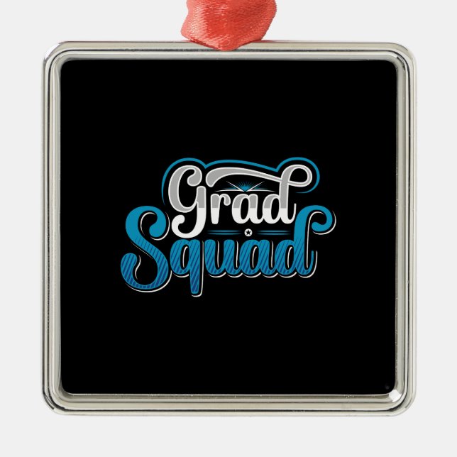 Teacher Gift | Glad Squad Metal Tree Decoration (Front)
