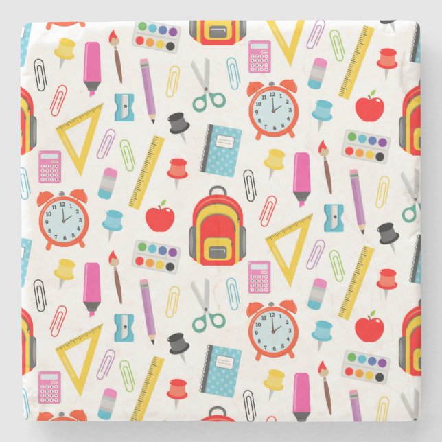 Teacher Gift | Good Teachers Know How To Stone Coaster (Front)