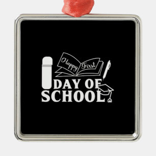 Teacher Gift   Happy First Day Of School Metal Tree Decoration