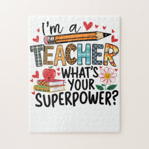 Teacher Gift I Am A Teacher Jigsaw Puzzle