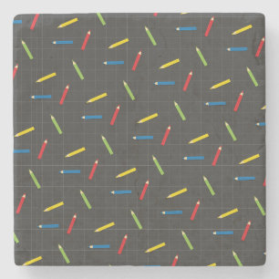 Teacher Gift I Can Not Teach Anybody Anything Stone Coaster