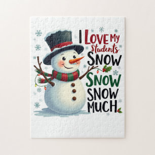 Teacher Gift   I Love My Students Snow Much Jigsaw Puzzle