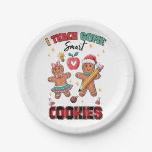 Teacher Gift I Teach Some Smart Cookies Paper Plate