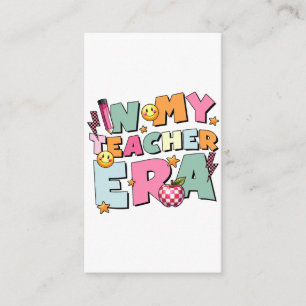 Teacher Gift In My Teacher Era Enclosure Card