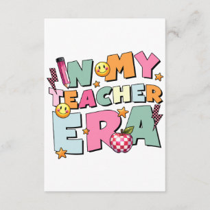 Teacher Gift In My Teacher Era Enclosure Card