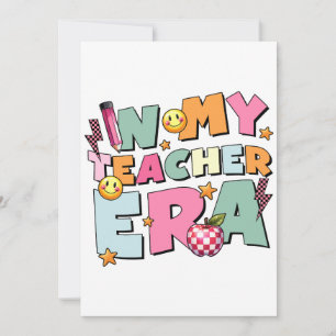 Teacher Gift   In My Teacher Era Thank You Card