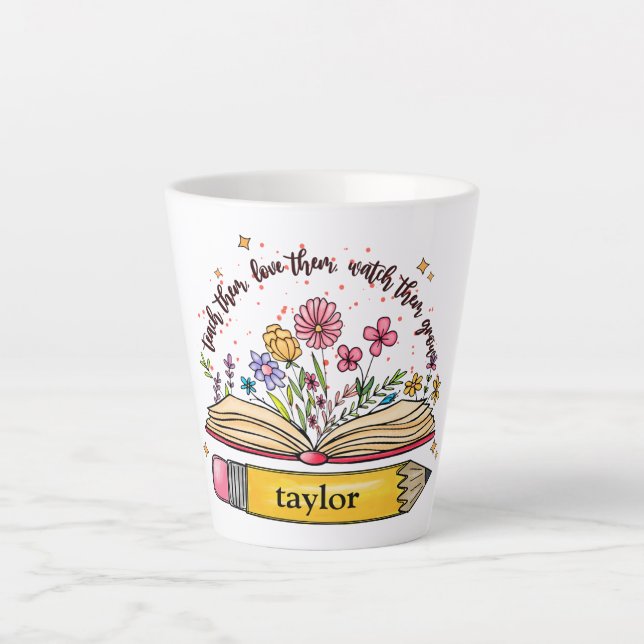 Teacher Gift Latte Mug (Front)