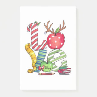 Teacher Gift | Love Pencil Apple Post-it Notes