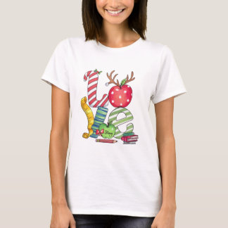 Teacher Gift | Love Pencil Apple T-Shirt