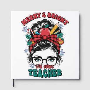 Teacher Gift Merry And Bright Teacher Guest Book