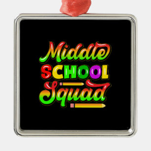 Teacher Gift Middle School Squad Metal Tree Decoration