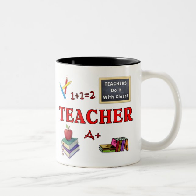 Teacher Gift Mug Teachers Do It With Class (Right)