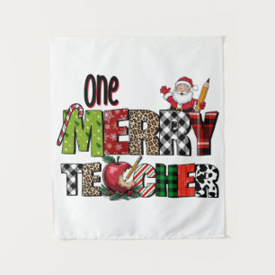 Teacher Gift   One Merry Teacher Tapestry
