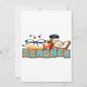 Teacher Gift Pencil Teacher Invitation