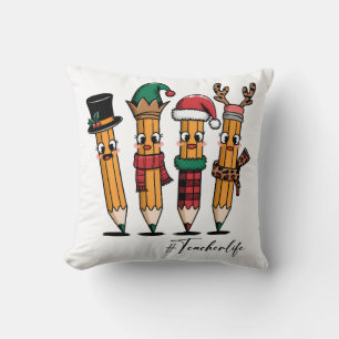 Teacher Gift   Pencil Teacher Life Cushion
