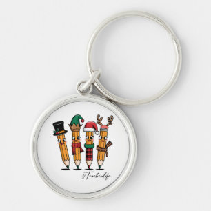 Teacher Gift Pencil Teacher Life Key Ring