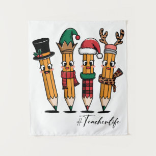 Teacher Gift   Pencil Teacher Life Tapestry