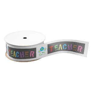 Teacher Gift Ribbon 1.5" Width 10 Yard Spool Grosgrain Ribbon