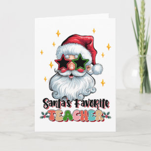 Teacher Gift Santas Favourite Teacher Card