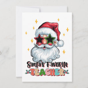 Teacher Gift   Santas Favourite Teacher Invitation