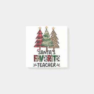 Teacher Gift   Santa's Favourite Teacher Post-it Notes