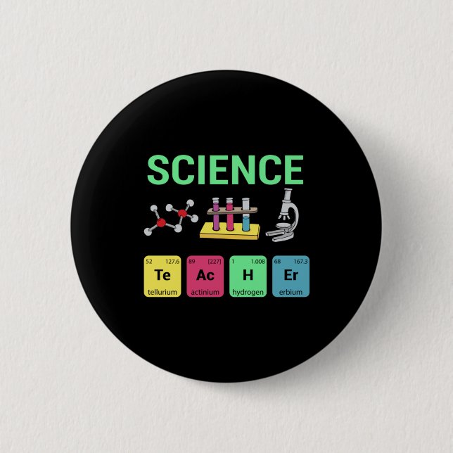 Teacher Gift Science Teacher Definition 6 Cm Round Badge (Front)
