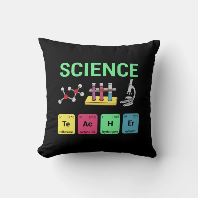 Teacher Gift Science Teacher Definition Cushion (Front)
