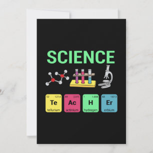 Teacher Gift Science Teacher Definition Holiday Card