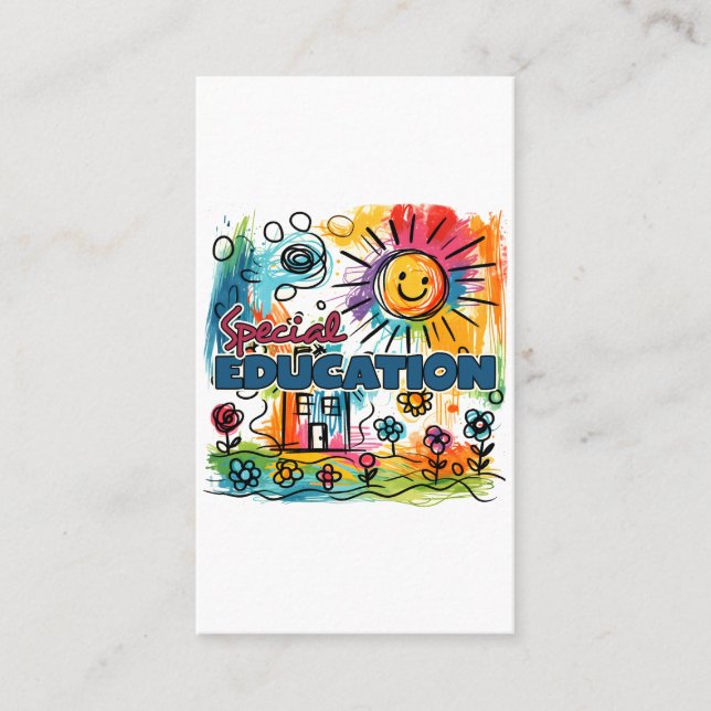 Teacher Gift | Special Education Business Card (Front)
