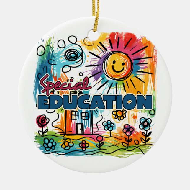 Teacher Gift | Special Education Ceramic Tree Decoration (Front)