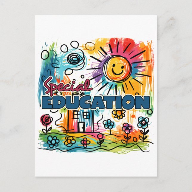 Teacher Gift | Special Education Postcard (Front)