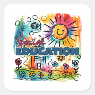 Teacher Gift Special Education Square Sticker