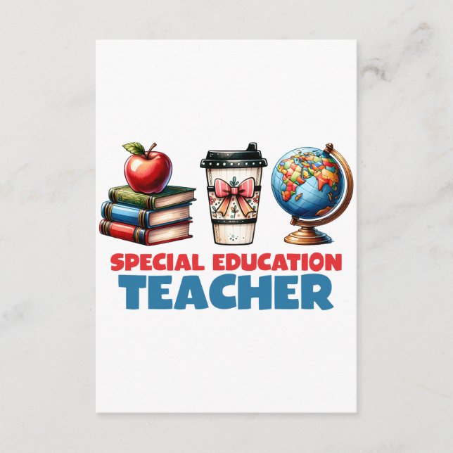 Teacher Gift | Special Education Teacher Enclosure Card (Front)