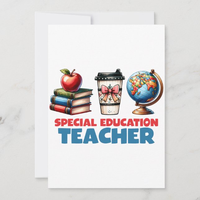 Teacher Gift | Special Education Teacher Invitation (Front)