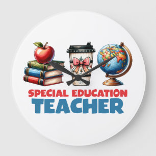 Teacher Gift Special Education Teacher Large Clock