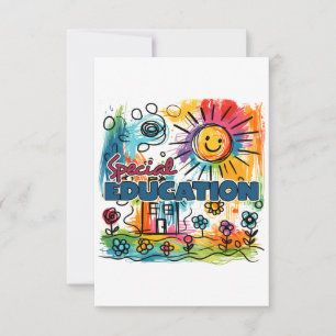 Teacher Gift Special Education Thank You Card