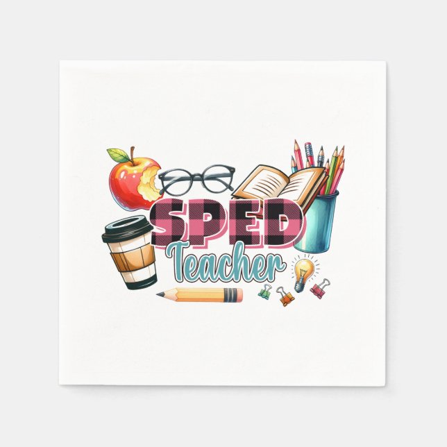 Teacher Gift | Sped Teacher Napkin (Front)