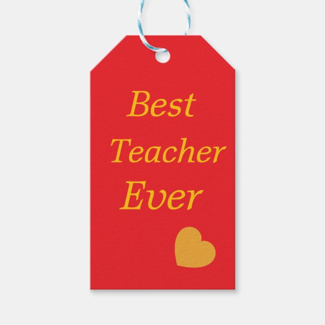 Teacher  gift tags (Front)