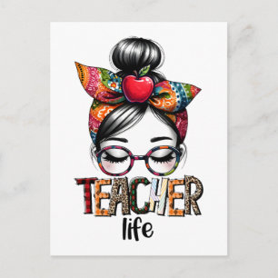 Teacher Gift Teacher Life Holiday Postcard