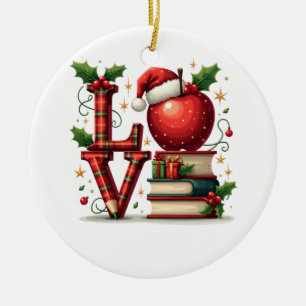 Teacher Gift Teacher Love Ceramic Tree Decoration