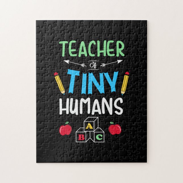 Teacher Gift Teacher Tiny Humans Jigsaw Puzzle (Vertical)