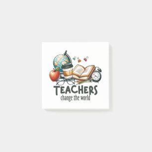Teacher Gift Teachers Change The World Post-it Notes