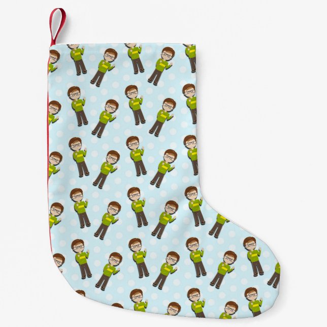 Teacher Gift | The Good Teacher Explains Small Christmas Stocking (Front)