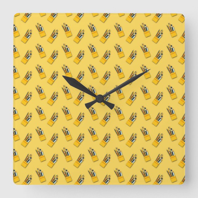 Teacher Gift | The Superior Teacher Demonstrates Square Wall Clock (Front)