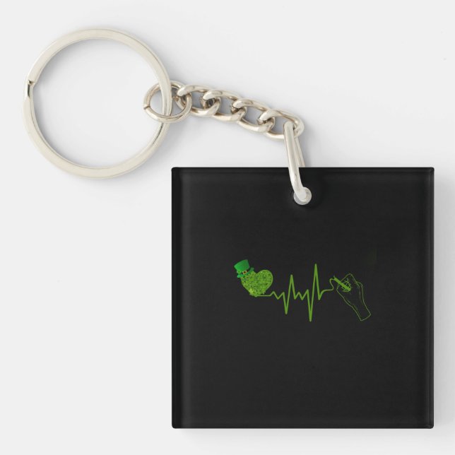Teacher Gift |The Teacher Writes Chalk Key Ring (Front)