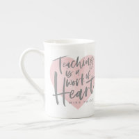 Teacher gift watercolor heart
