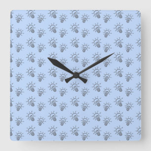 Teacher Gift What The Teacher Is Square Wall Clock