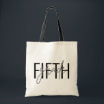 Teacher Gifts Fifth Grade Any Grade Modern ScripT Tote Bag<br><div class="desc">Easily edit the grade level AND the font colours to create a unique gift for that special teacher! Simply click the Personalise Button to edit the grade. Or click the "Edit Using Design Tool" to edit the colours. This design features a modern script and minimal sans serif font that overlap...</div>